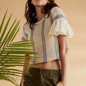 Free People - Stripes Babe Only Tee